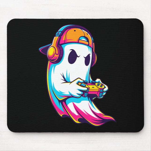 Cooler Halloween Ghost Gamer Mousepad (Vorne)
