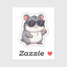 Cooler Hamster-Aufkleber