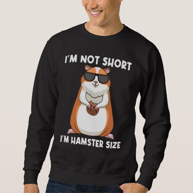 Cooler Hamster für Männer - Syrischer Zwergnager u Sweatshirt (Vorderseite)