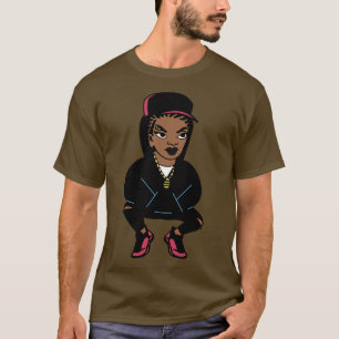 Cooler Hip Hop Girl Toon T-Shirt