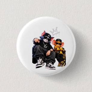 Cooler Hip-Hop-Tier-Pin-Button   Urban Streetwear  Button