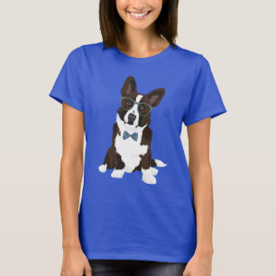Cooler Hipster Cardigan Welsh Corgi für Hundefreun T-Shirt