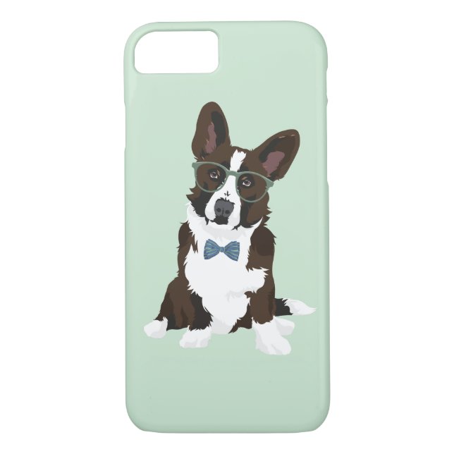 Cooler Hipster-Wolljacken-WaliserCorgi für Case-Mate iPhone Hülle (Rückseite)