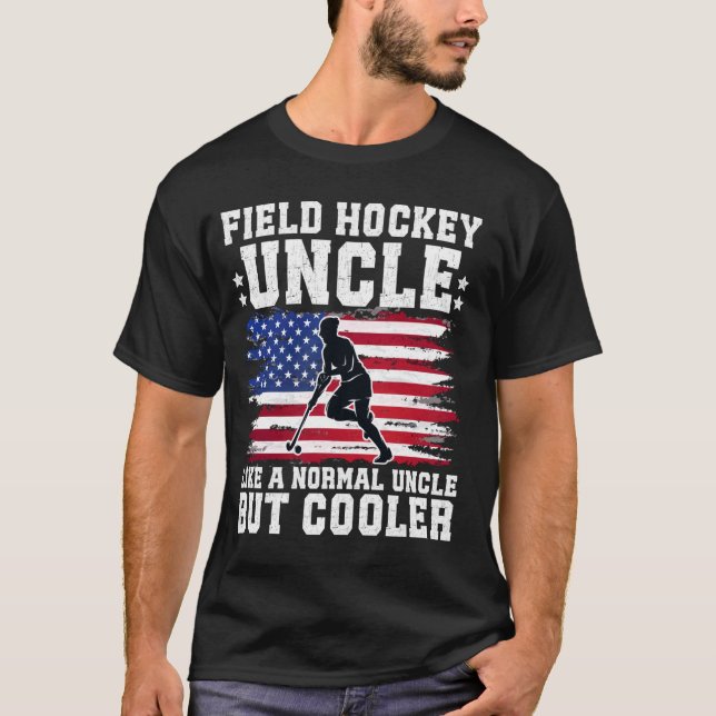 Cooler Hockey-Onkel eines Hockeyspielers U T-Shirt (Vorderseite)