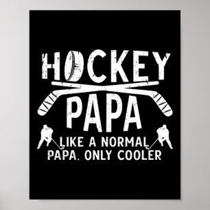 Cooler Hockey Papa Opa Papa eines Hockeyspielers  Poster