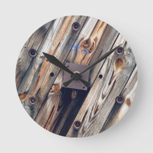 Cooler Holzdraht Runde Wanduhr