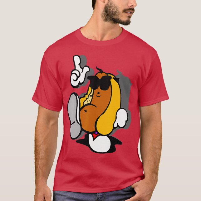 Cooler Hot Dog Standard T-Shirt (Vorderseite)