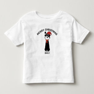 Cooler Hund 2 Frohe Weihnachten Kleinkind T-shirt