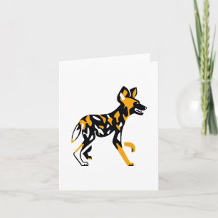 Cooler Hund auf Kap - bedrohte Tiergrafik Karte