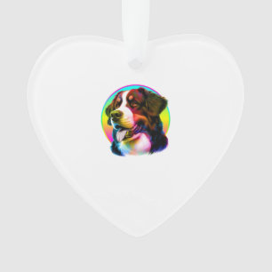COOLER HUND BUNTER REGENBOGEN ORNAMENT