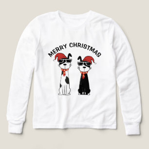 Cooler Hund Frohe Weihnachten