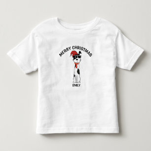 Cooler Hund Frohe Weihnachten Kleinkind T-shirt
