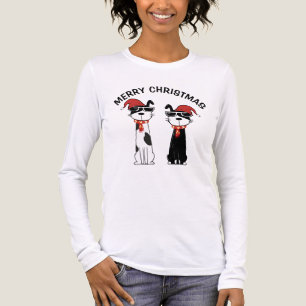 Cooler Hund Frohe Weihnachten Tri-Blend Shirt