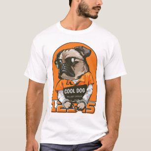 Cooler Hund Illustration über Spaß und Quirky-Hu T-Shirt