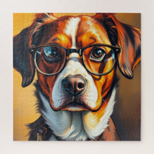 Cooler Hund mit Sonnenbrille