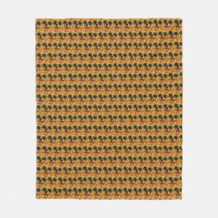 Cooler Hund mit Sonnenbrille Cartoon Fleecedecke