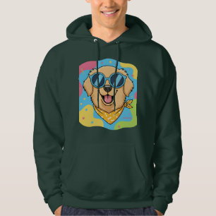 Cooler Hund mit Sonnenbrille Lustig  Hoodie