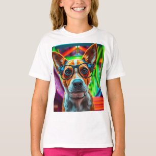 Cooler Hund mit Sonnenbrille T-Shirt