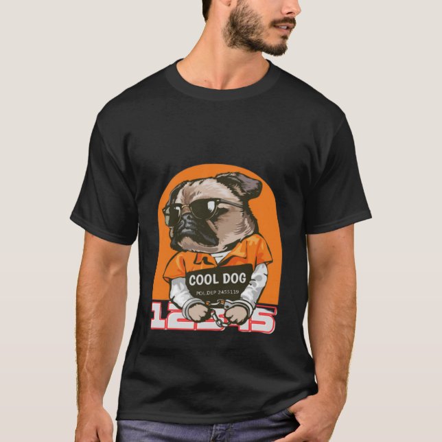 Cooler Hund T-Shirt (Vorderseite)