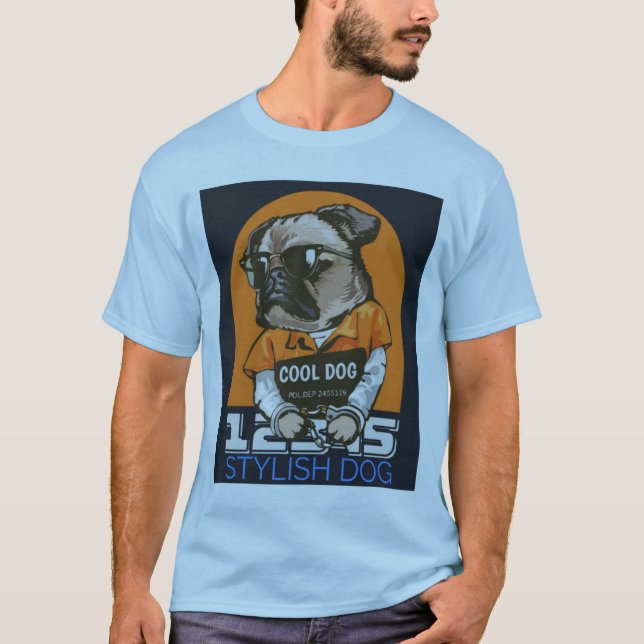 Cooler Hund T-Shirt (Vorderseite)