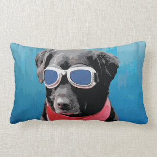 Cooler Hundeschwarz-Labradorrote Lendenkissen