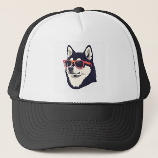 Cooler HuskyCustom-Schaumstoff-Truckerhut, Weiß un Truckerkappe