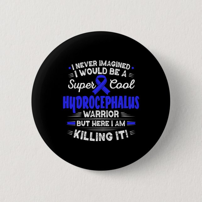 Cooler Hydrocephalus Warrior Hydrocephalus Button (Vorderseite)