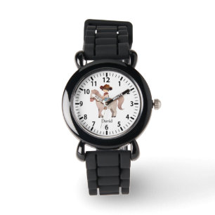 Cooler Individuelle Name Cowboy auf Pferd Armbanduhr