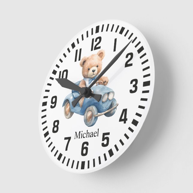 Cooler Individuelle Name Runde Wanduhr (Winkel)