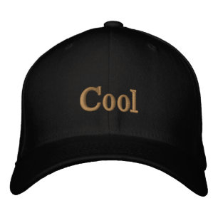 Cooler individueller Text Schwarz Flexfit Woll Vis Bestickte Baseballkappe
