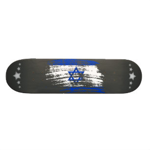Cooler israelischer Flaggenentwurf Skateboard