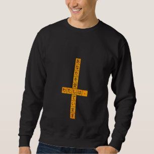 Cooler japanischer Kreuzworträtsel Sweatshirt