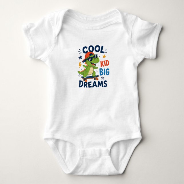COOLER JUNGE GROßE TRÄUME BABY STRAMPLER (Vorderseite)