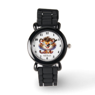 Cooler Jungs-Tiger Armbanduhr