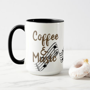 Cooler Kaffee und Musik Tasse