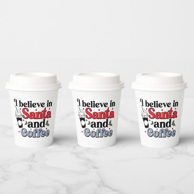 cooler Kaffee Weihnachten Party Kunst Pappbecher (Multi)