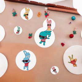 Cooler Kaninchentisch Konfetti