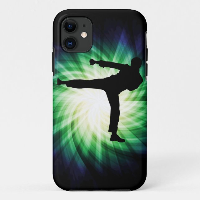 Cooler Karate-Kick Case-Mate iPhone Hülle (Rückseite)