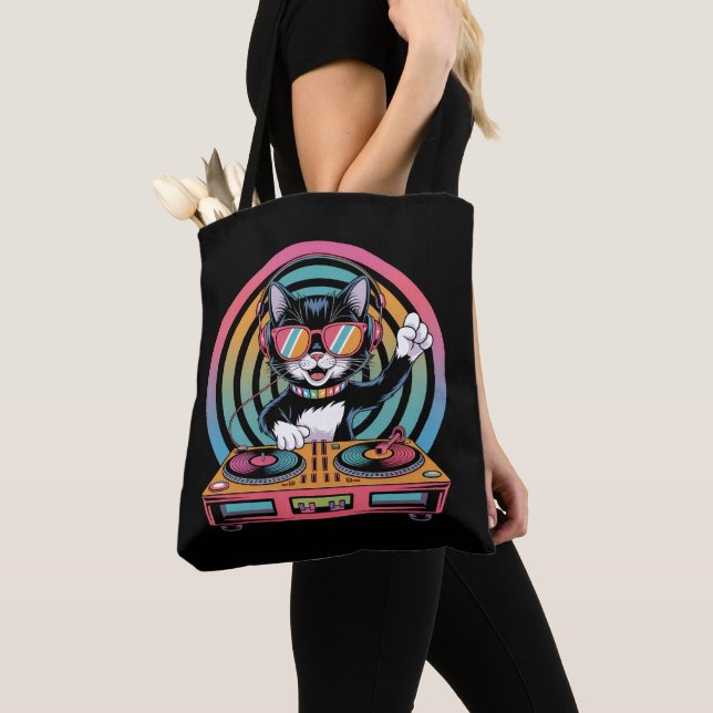 Cooler Katze DJ Tasche (Von Nahem)