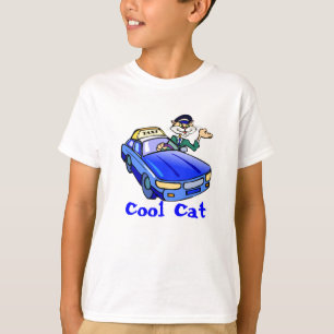 Cooler Katzen-Taxi-Fahrer T-Shirt