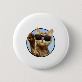 Cooler Katzenknopf Button