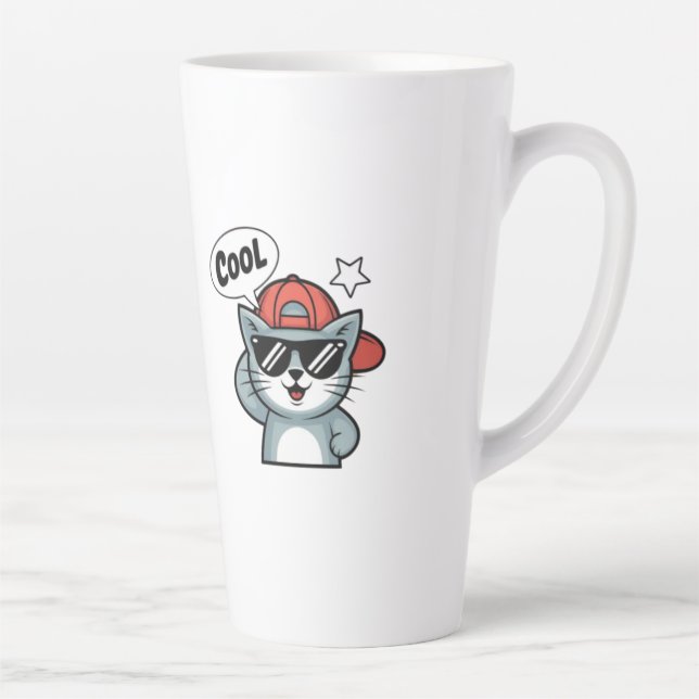 Cooler Katzenswagger Milchtasse (Rechts)