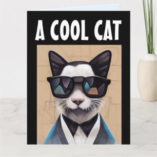 COOLER KATZGEBURTSTAG FÜR IHN-KARTE KARTE