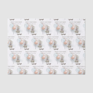 Cooler Kid Bunny auf dem Skateboard Tissue Paper Seidenpapier