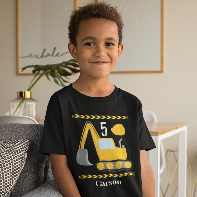 Cooler Kindergeburtstag für Baufahrzeuge T-Shirt (Von Creator hochgeladen)