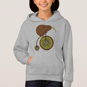 Cooler Kiwi Bird auf Kiwi Fruchtdesign Hoodie