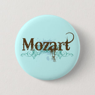 Cooler klassischer Mozart-Knopf Button