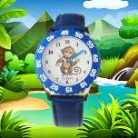 cooler kleiner Affe Text hinzufügen Armbanduhr<br><div class="desc">cooler kleiner Affe hinzufügen</div>