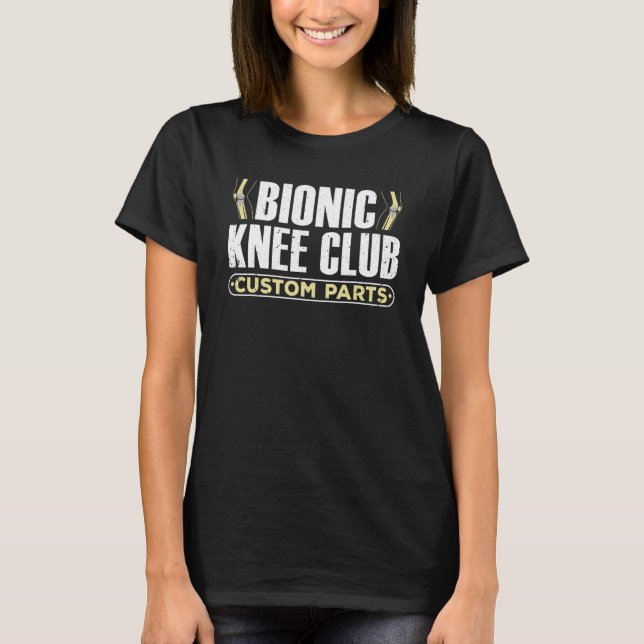 Cooler Kniegelenksersatz für Männer Frauen Knie Op T-Shirt (Vorderseite)