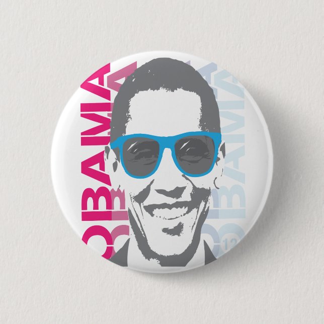 Cooler Knopf Obama 2012 Button (Vorderseite)